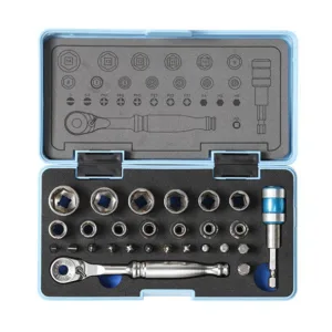סט בוקסות 1/4" 28 חלקים פלדת אל-חלד Stainless Steel