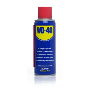 תרסיס שימון WD-40 תכולה 200 מ"ל לאלפי שימושים ולהסרת חלודה WWD207947