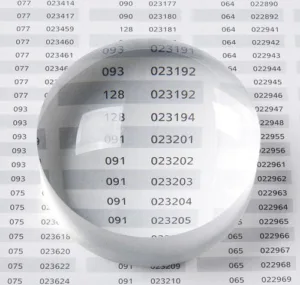 קוביית זכוכית מגדלת עדשה 60 מ"מ הגדלה X2.6