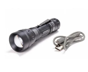 פנס לד נטען מוגן מים 380lumens כולל סוללה