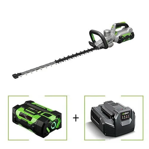גוזם גדר חיה נטען 56v להב 65 ס"מ ("26) Brushless ידית מסתובבת +סוללה 2.5Ah +מטען