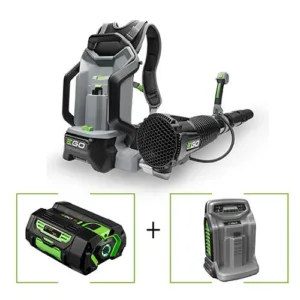 מפוח עלים גב נטען 56V Brushless + סוללה  5.0Ah + מטען מהיר
