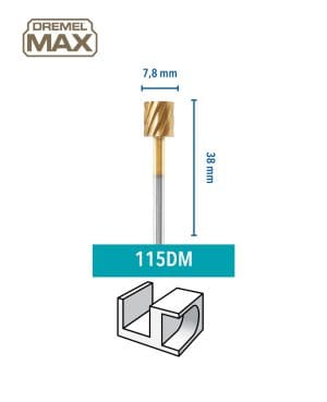 Alternative view of כרסם מהיר קוטר 7.8 מ"מ ציר 3.2 מ"מ - מארז 2 יח DREMEL MAX