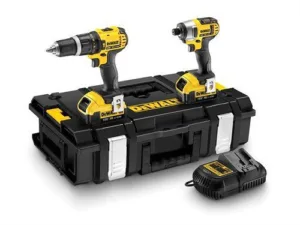סט 2 כלים - מברגת אימפקט ומקדחה 18v כולל 2 סוללות 4Amp