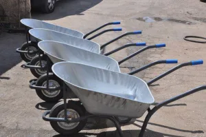 Alternative view of לא במלאי! מריצה עמוקה 100 ליטר חזקה מגולוונת "14 גלגל גומי מלא עם מיסב