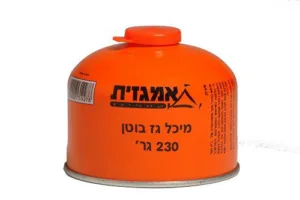 מיכל גז בוטן חד פעמי 230 גרם הברגה