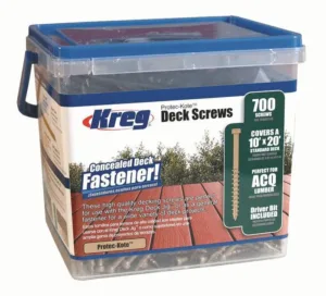 ברגי דק 700 יחידות Protec-Kote - לשימוש עם Kreg Deck Jig System