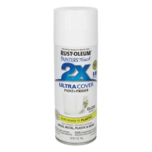 ספריי צבע לבן מבריק GLOSS WHITE X2