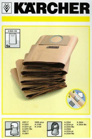 Alternative view of לא במלאי! סט 5 שקיות לשואב אבק KARCHER WD3