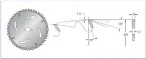 Alternative view of לא במלאי! להב וידיה 250 מ"מ לעץ - גב גמל "10 20 שן, עובי 3.2 מ"מ קדח 30 מ"מ