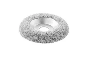 דיסק כרסום ופיסול עץ "½4 Dish Wheel כסוף בינוני לכירסום ופיסול בעץ תוצרת ארה"ב חור 22.2 מ"מ "7/8