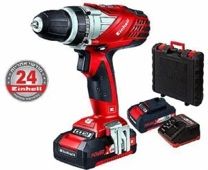 מקדחה/מברגה נטענת + 2 סוללות 18v1.5Ah ,מטען ומזוודת קשה