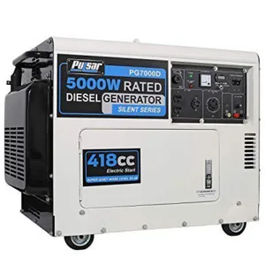 גנרטור דיזל חד פאזי 4900w מושתק כולל סטרטר וגלגלים - בקר חדש YAMAR 7000