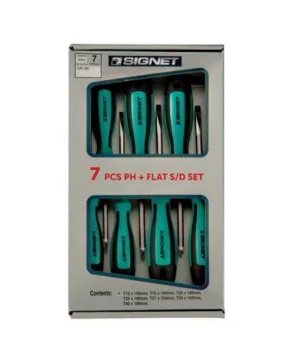סט מברגים 7 חלקים PH +PZ + שטוח