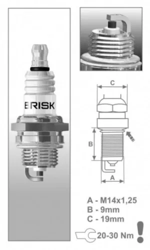 Alternative view of פלאג הצתה למנועי 2 פעימות לחרמש, מסור שרשרת ומפוח