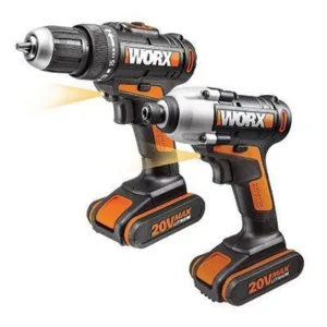 סט מברגות 20v כולל 2 סוללות 20v-2Ah ומטען