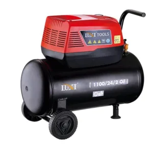 קומפרסור 24 ליטר חד פאזי 1100W חד פאזי 1.5 כ"ס ראש אחד 100 ליטר בדקה - יבש ללא שמן 95 דציבל
