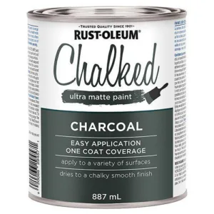 צבע גיר שאבי שיק - אפור פחם 1 ליטר MATTE CHARCOAL