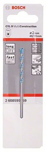 מקדח וידיה רב שימושי 3X70 מ"מ