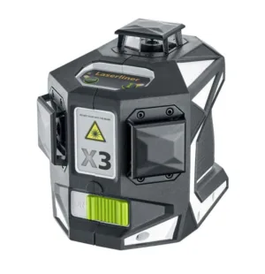 מאזנת לייזר ירוק 3 מימדים 360° 515Nm כולל חצובה ולוכד לייזר X3 Laser Pro