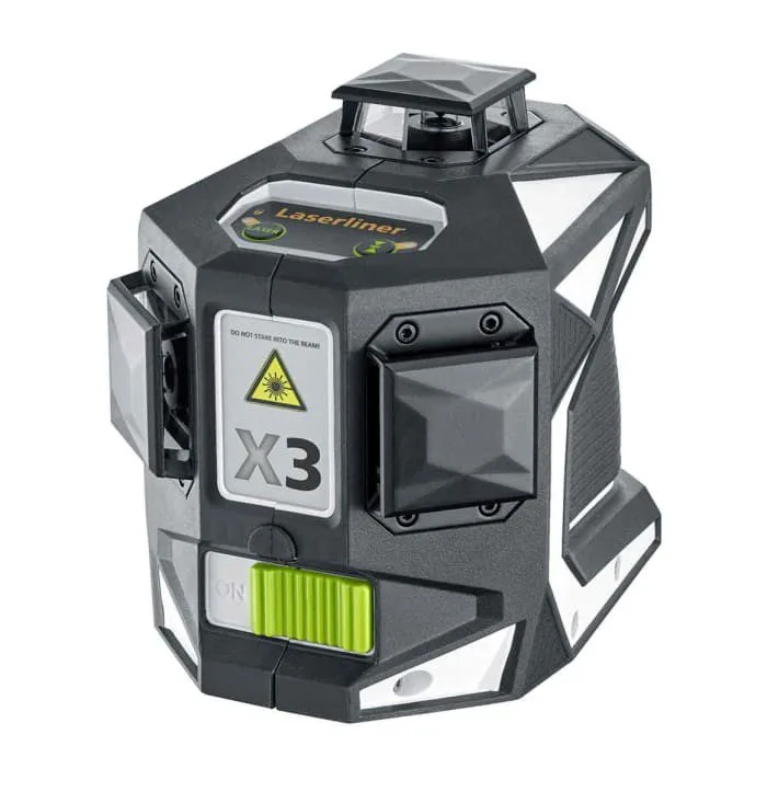 מאזנת לייזר ירוק 3 מימדים 360° 515Nm כולל חצובה ולוכד לייזר X3 Laser Pro