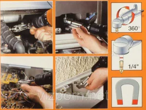 Alternative view of מתאם זויתי "1/4 מגנטי למברגה+10 ביטים