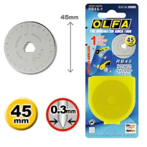 להב קוטר 45 מ"מ לסכין קוטר OLFA RTY-2/G RTY-2/DX
