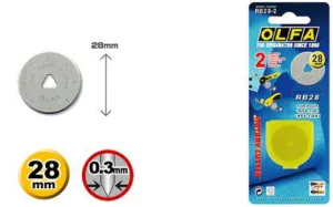 להב מארז 6 סטים 10 יח להב עגול קוטר 28 מ"מ
