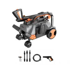 מכונת שטיפה בלחץ חד פאזי 140 בר 1800w צינור 5 מטר 6.7 ליטר בדקה MONSOON