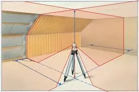 Alternative view of מאזנת לייזר אדום 8 קווים 360° Power Cross Laser 8S