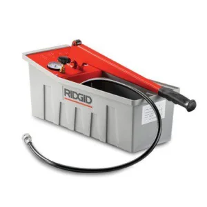 מכשיר בדיקת לחץ ידני עד 0-50 בר אמבטיה 10 ליטר ridgid 1450