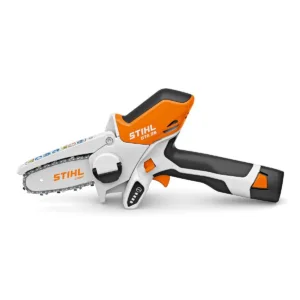 מסור שרשרת לגיזום נטען מיני 10.8v להב "4 תוצרת גרמניה עד קוטר 4 ס"מ כולל סוללה מטען ותיק GTA26