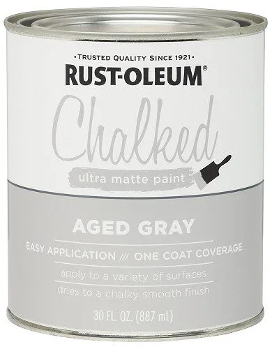 צבע גיר שאבי שיק - אפור מעושן 1 ליטר MATTE AGED GRAY