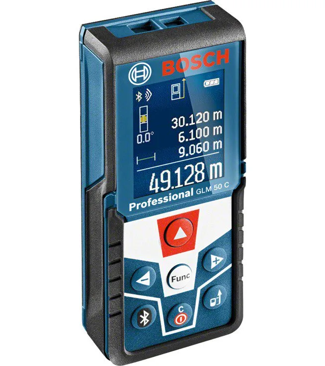 מד טווח לייזר עד 50 מטר Bluetooth משולב פלס דיגיטלי