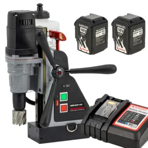 מקדחה מגנטית נטענת עד 36 מ"מ - כולל 2 סוללות makita 18V 9Ah ומטען makita