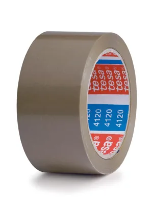 סרט אריזה איכותי PVC שקט tesa גרמניה ״2 צבע חום אורך 66 מטר - 36 יחידות