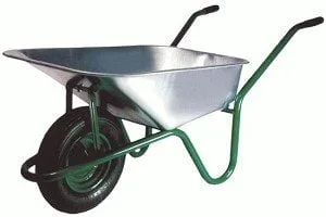 לא במלאי! מריצה עמוקה 100 ליטר חזקה מגולוונת "14 גלגל גומי מלא עם מיסב