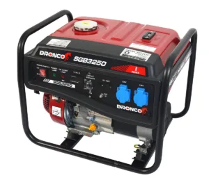 גנרטור בנזין חד פאזי 2800w מיוצב AVR משקל 43 ק"ג 51x48x62 ס"מ SGB3250