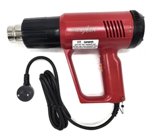 אקדח חום חשמלי 2000w תעשייתי וסת חום 190-590 מעלות - אלקטרוני T-2000