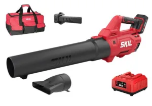 מפוח עלים נטען 20v מנוע ללא פחמים - כולל סוללה 2.5Ah מטען ותיק נשיאה