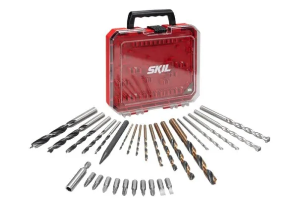סט 30 מקדחים וביטים במארז קשיח  SKIL