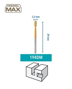 Alternative view of כרסם מהיר קוטר 3.2 מ"מ ציר 3.2 מ"מ - מארז 2 יח DREMEL MAX