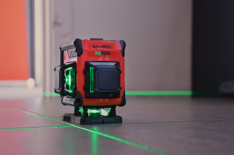 מאזנת לייזר ירוק 3D לרצפים FUTECH – תמונה 3