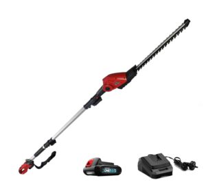 גוזם גדר חיה גובה נטען 20v טלסקופי כולל סוללה 2.5A ומטען