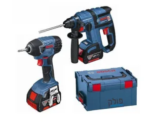 לא במלאי! סט 2 כלים נטען 18v מברגת אימפקט ופטישון נטען