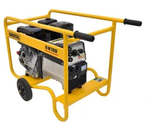 רתכת גנרטור מנוע בנזין 190A הספק חשמל 6000w כולל התנעה חשמלית עם מצבר מנוע HONDA GX390