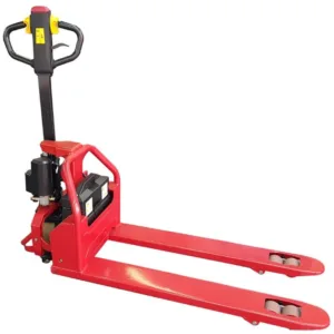 עגלת משטחים נטענת עד 1.5 טון מתח 48v נסיעה והרמה חשמלית סוללת Lithium נשלפת