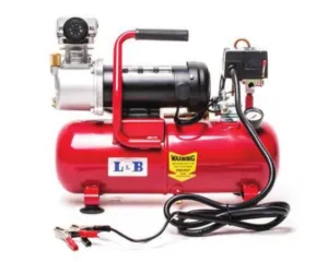 קומפרסור רכב 12v הספק 112 ליטר בדקה כולל מיכל 8 ליטר