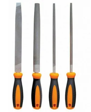 סט 4 פצירות 8" למתכת בצורות שונות