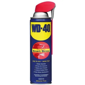 תרסיס שימון WD-40 תכולה 420 מ"ל כולל קשית מתקפלת לאלפי שימושים ולהסרת חלודה WWD207948